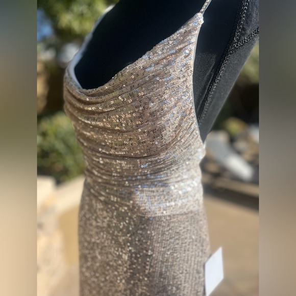 Lulus gown long formal dress prom rhinestones - Picture 6 of 14